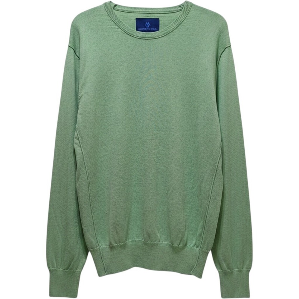 Martin‎ + Osa Sweater Mens XL Green Cotton Cashmere Crewneck Preppy Golf Travel